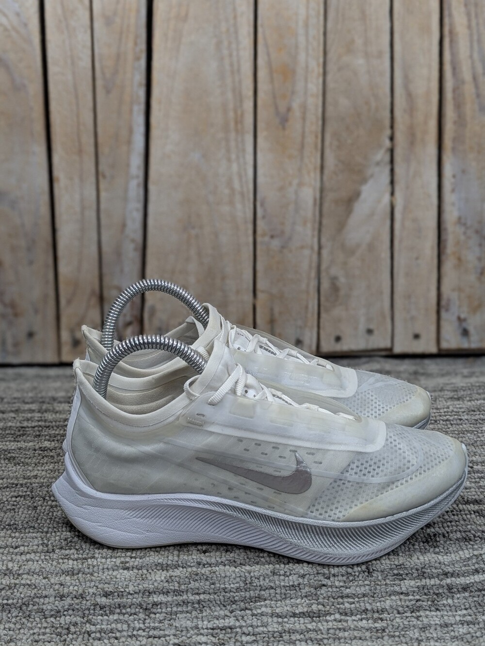 Nike: Zoom Fly 3 - White/Silver - Size 7 Women